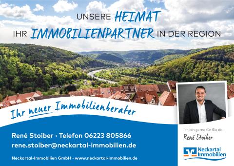 Plakatmotiv von Neckartal Immobilien für mehr Bekanntheit